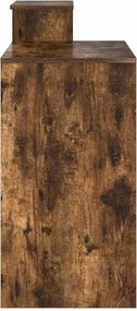 vidaXL Γραφείο Καπνιστό Δρύς 106 x 41 x 88,5 cm Επεξεργασμένο Ξύλο