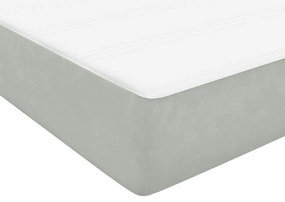 ΚΡΕΒΑΤΙ BOXSPRING ΜΕ ΣΤΡΩΜΑ ΑΝΟΙΧΤΟ ΓΚΡΙ 100X210 ΕΚ. ΒΕΛΟΥΔΙΝΟ 3316197