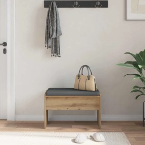 vidaXL Παγκάκι Χαλωρίου Artisan Oak 63 x 38 x 40 εκ