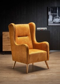 CHESTER leisure chair, color: honey (fabric 9. Amber) DIOMMI V-PL-CHESTER_2-FOT-MIODOWY