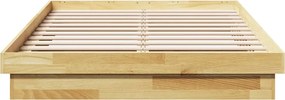 vidaXL Πλαίσιο κρεβατιού χωρίς στρώμα 120x200 cm μασίφ ξύλο δρυς