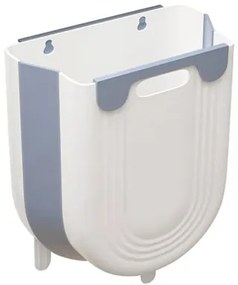 Πτυσσόμενος κάδος απορριμμάτων CLN-0051, 10L, 22.5x16.5x28.5cm, μπλε