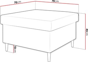 Σκαμπό Zako-Mauro - 70.00Χ70.00Χ43.00cm