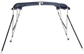 vidaXL Τέντα Σκάφους με 3 Αψίδες Τοιχώματα 183x(137-152)x137 εκ.