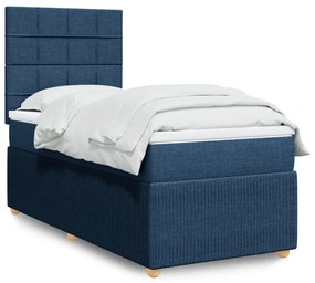 ΚΡΕΒΑΤΙ BOXSPRING ΜΕ ΣΤΡΩΜΑ ΜΠΛΕ 90X200 ΕΚ.ΥΦΑΣΜΑΤΙΝΟ 3294245