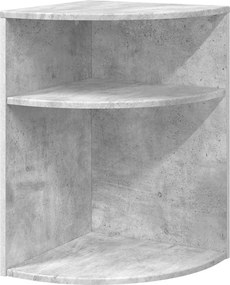 vidaXL End Table Σκυρόδεμα Γκρι 39,7 x 39,7 x 60 εκ Επεξεργασμένο ξύλο