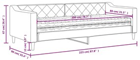 ΚΑΝΑΠΕΣ ΚΡΕΒΑΤΙ ΜΕ ΣΤΡΩΜΑ ΚΡΕΜ 80 X 200 ΕΚ. ΥΦΑΣΜΑΤΙΝΟ 3197407