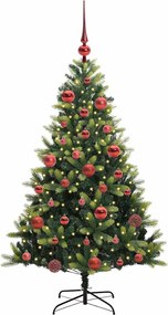 vidaXL Τεχνητό Χριστουγεννιάτικο Δέντρο με Συρταρωτές Βαθμίδες 150 LED