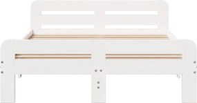 vidaXL Σκελετός Κρεβ. Χωρίς Στρώμα Λευκό 180x200 εκ Μασίφ Πεύκο
