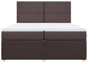 ΚΡΕΒΑΤΙ BOXSPRING ΜΕ ΣΤΡΩΜΑ ΣΚΟΥΡΟ ΚΑΦΕ 200X200 ΕΚ. ΥΦΑΣΜΑΤΙΝΟ 3294459