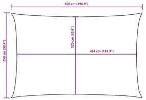 ΠΑΝΙ ΣΚΙΑΣΗΣ ΟΡΘΟΓΩΝΙΟ ΜΠΕΖ 2,5 X 5 Μ. ΑΠΟ ΎΦΑΣΜΑ OXFORD 135154