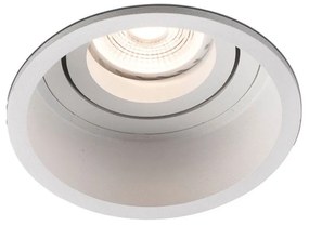 Σποτ Χωνευτό Hyde 40118 Round 40118 GU10 8,9x5,5cm White Faro Barcelona Round