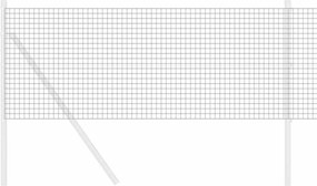 vidaXL Συγκολλητός φράχτης από σύρμα 2500 x 80 εκ Γκρι
