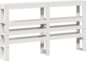 vidaXL Σκελετός Κρεβ. Χωρίς Στρώμα Λευκό 120x190 εκ Μασίφ Πεύκο
