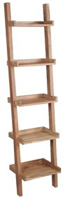 Βιβλιοθήκη-Ραφιέρα LADDER 45x35x190cm Ακακία Φυσικό