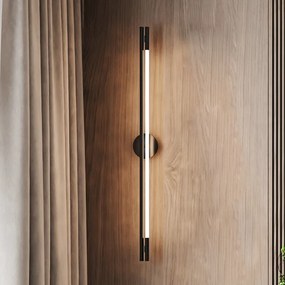 Απλίκα Τοίχου LED Aca Malpo V43181WBK800 Black