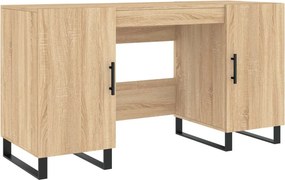 vidaXL Γραφείο Sonoma Δρυς 140 x 50 x 75 εκ. από Επεξεργασμένο Ξύλο