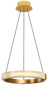 Φωτιστικό Οροφής 414LRC1945 Φ40x120cm Led 2200lm 22W 3000K Gold Opviq