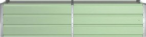 vidaXL Γλάστρα Παστέλ Πράσινο 195 x 50 x 45 εκ Επικαλυμμένος Χάλυβας
