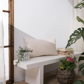 Μαξιλάρι Διακοσμητικό (Με Γέμιση) Treviso 01 Ecru Teoran 30X50 Βαμβάκι-Πολυέστερ