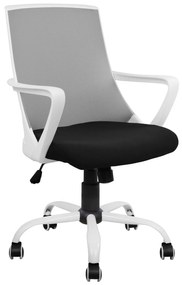 Office chair  Grey with mesh and metal base 58x59x103 cm