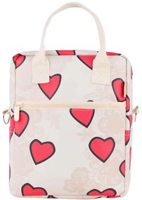 Τσάντα Φαγητού Ισοθερμική Save The Aegean Tender Lace 01-32999 20x14x27cm 7lt Beige-Red Estia PVC