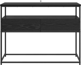 vidaXL Τραπέζι κονσόλας Μαύρη Οξυά 100 x 40 x 75 cm Επεξεργασμένο ξύλο