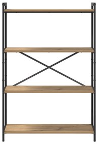 vidaXL Βιβλιοθήκη artisan δρυς 80 x 30 x 118 εκ Επεξεργασμένο ξύλο