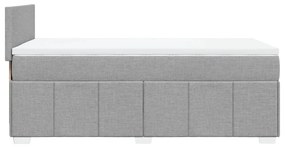 ΚΡΕΒΑΤΙ BOXSPRING ΜΕ ΣΤΡΩΜΑ ΑΝΟΙΧΤΟ ΓΚΡΙ 80X200 ΕΚ. ΥΦΑΣΜΑΤΙΝΟ 3289188