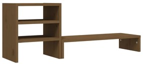 vidaXL Βάση Οθόνης Καφέ 81x20x30 εκ. από Μασίφ Ξύλο Πεύκου