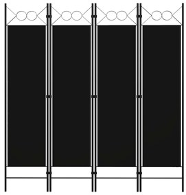 ΔΙΑΧΩΡΙΣΤΙΚΟ ΔΩΜΑΤΙΟΥ ΜΕ 4 ΠΑΝΕΛ ΜΑΥΡΟ 160 X 180 ΕΚ. 320705