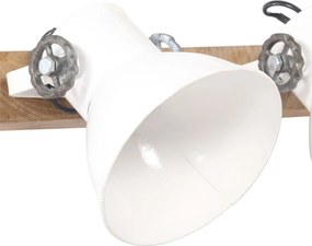 vidaXL Φωτιστικό Τοίχου Industrial Λευκό 90x25 εκ. Ε27