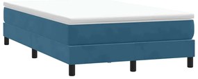 vidaXL Box Spring Κρεβάτι χωρίς στρώμα Σκούρο μπλε Βελούδινο