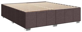 ΚΡΕΒΑΤΙ BOXSPRING ΜΕ ΣΤΡΩΜΑ ΣΚΟΥΡΟ ΚΑΦΕ 200X200 ΕΚ. ΥΦΑΣΜΑΤΙΝΟ 3294071