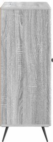 vidaXL Πλαϊνό γραφείο Γκρι Sonoma 66 x 34,5 x 90 εκ Επεξεργασμένο Ξύλο