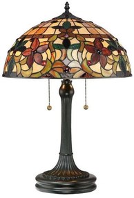 Επιτραπέζιο Φωτιστικό 2xE27 60W IP20 Μπρονζέ Kami QZ-KAMI-TL Elstead Lighting QZ-KAMI-TL Μπρονζέ