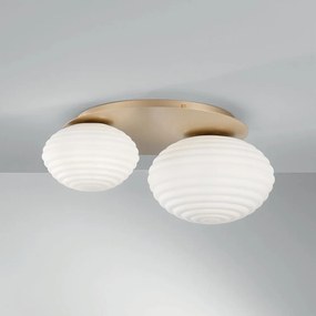 Φωτιστικό Οροφής - Πλαφονιέρα I-Ripple-PL2-Oro E27 35x45x21,5cm Gold Luce Ambiente Design