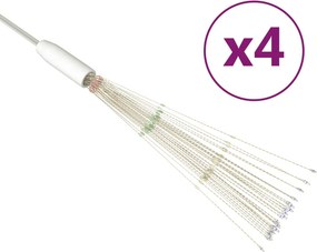 vidaXL Χριστ. Λαμπάκια Εξ.Χώρου Πυροτέχνημα 4τεμ Πολύχρωμα 20εκ 560LED