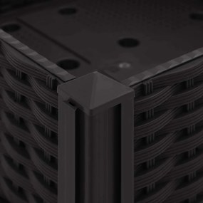 vidaXL Ζαρντινιέρα 80 x 80 x 38 εκ. από Πολυπροπυλένιο