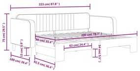 ΚΑΝΑΠΕΣ ΚΡΕΒΑΤΙ ΣΥΡΟΜΕΝΟΣ ΜΑΥΡΟΣ 90 X 200 ΕΚ. ΒΕΛΟΥΔΙΝΟΣ 3197067