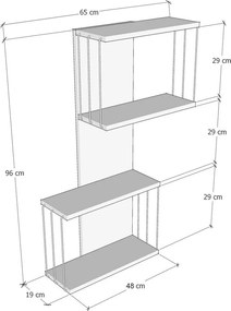 Wall Shelf Destan - White White