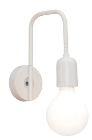 Φωτιστικό Τοίχου - Απλίκα HL-3551-1 OWEN WHITE WALL LAMP - Μέταλλο - 77-3944