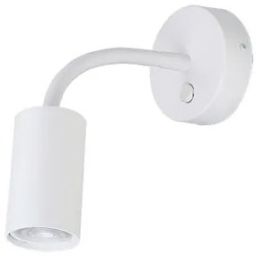 Απλίκα Φωτιστικό Τοίχου 1xGU10 Reading Light Εύκαμπτο Σποτ Eye Flex S Nowodvorski 9070 Λευκό