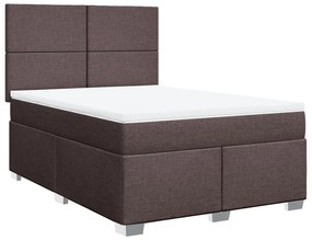 ΚΡΕΒΑΤΙ BOXSPRING ΜΕ ΣΤΡΩΜΑ ΣΚΟΥΡΟ ΚΑΦΕ 160X200 ΕΚ ΥΦΑΣΜΑΤΙΝΟ 3290535