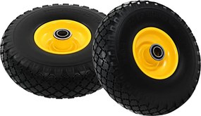 vidaXL Ρόδες για Καρότσια 2 τεμ. 3.00-4 (260x85) Συμπαγής Πολυουρεθάνη