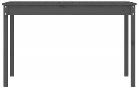 vidaXL Τραπέζι Κήπου Γκρι 121x82,5x76 εκ. από Μασίφ Ξύλο Πεύκου
