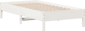 vidaXL Σκελετός Κρεβ. Χωρίς Στρώμα Λευκό 90x190 εκ Μασίφ Πεύκο