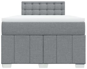 ΚΡΕΒΑΤΙ BOXSPRING ΜΕ ΣΤΡΩΜΑ ΑΝΟΙΧΤΟ ΓΚΡΙ 120X200 ΕΚ. ΥΦΑΣΜΑΤΙΝΟ 3289349