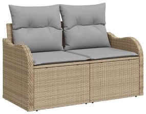 vidaXL Σετ Καναπέ Κήπου 8 pcs Μπεζ συνθετικό ρατάν