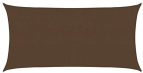 vidaXL Πανί Σκίασης Καφέ 2,5 x 4,5 μ. από HDPE 160 γρ./μ²